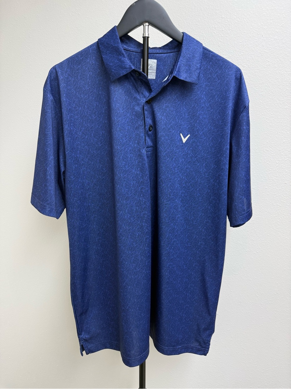 Callaway Blue Short Sleeve Performance Polo